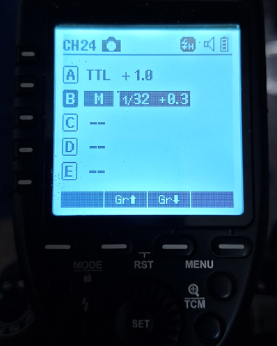 Godox X Pro display